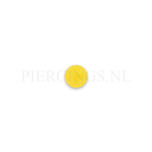 Balletje 1.6 mm acryl geel 5 mm