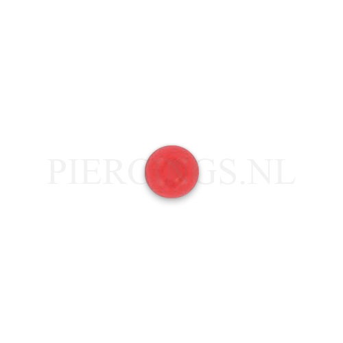 Balletje 1.6 mm acryl rood 5 mm