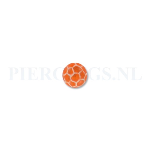 Balletje 1.6 mm acryl voetbal oranje