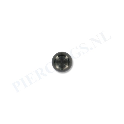 Balletje 1.6 mm zwart 6 mm