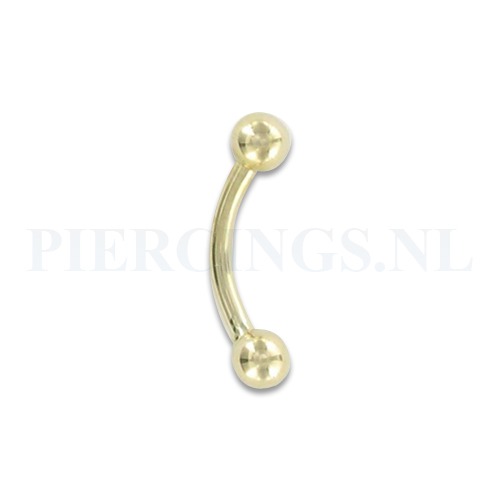 Banana goud 14 karaat 1.6 mm