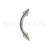 Banana titanium 1.2 mm kleine spikes