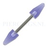 Barbell acryl cones paars