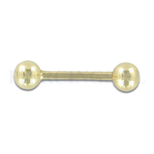 Barbell goud 14 karaat 10 mm