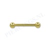 Barbell goud kleur 14 mm
