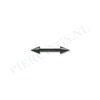 Barbell zwart spikes 8 mm