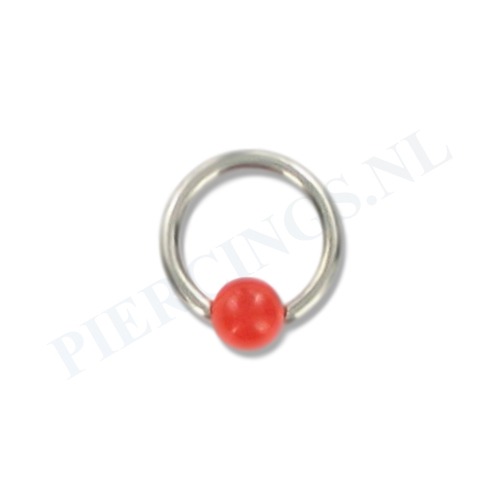 BCR 1.2 mm acryl balletje rood