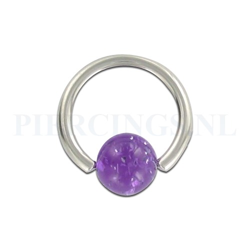 BCR 1.6 mm donkerpaars glitter