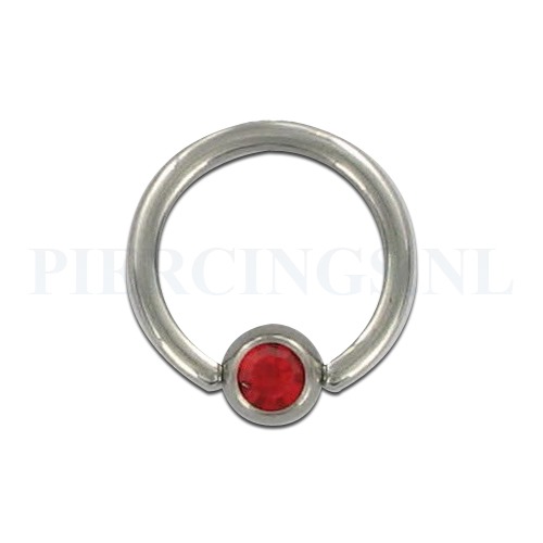 BCR 1.6 mm kristal rood