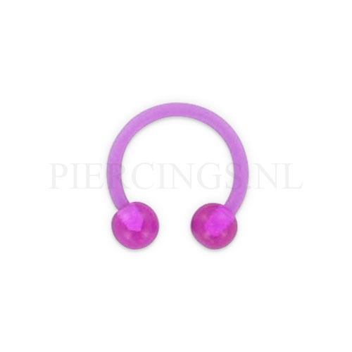 Circulair barbell 1.2 mm acryl paars