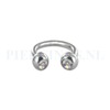 Circulair barbell 1.2 mm kristal AB