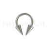 Circulair barbell 1.2 mm spitse cones
