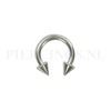 Circulair barbell 1.6 mm spikes