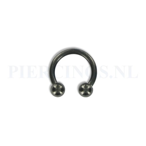 Circulair barbell zwart 1.6 mm M