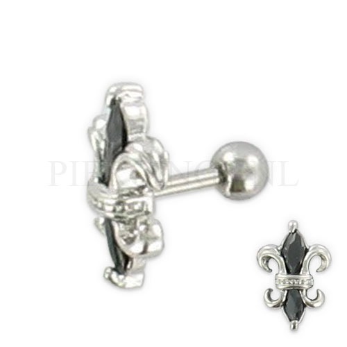 Helix barok zwart kristal