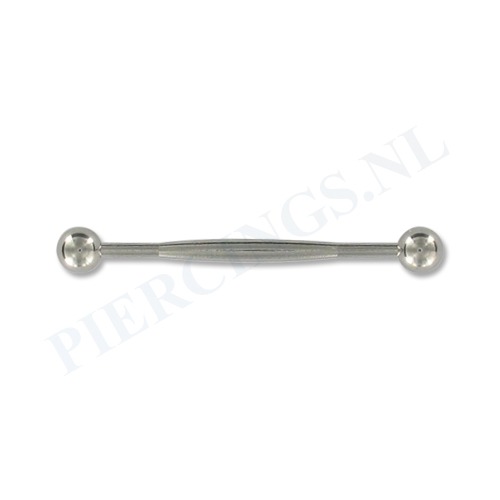 Industrial barbell dikker midden 32 mm