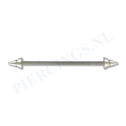 Industrial barbell gegroefde spike