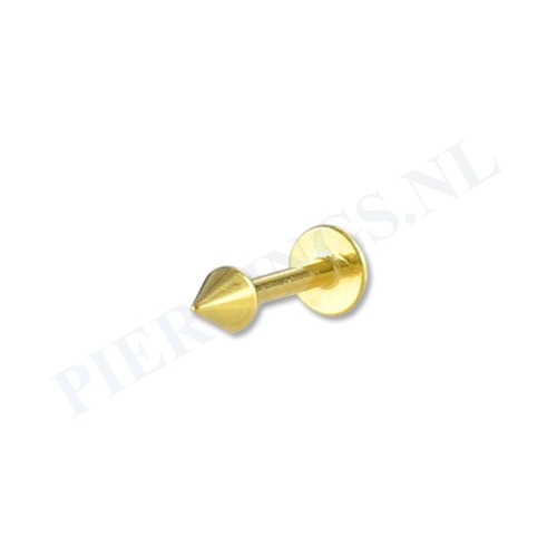 Labret 1.2 mm goud kleur spike