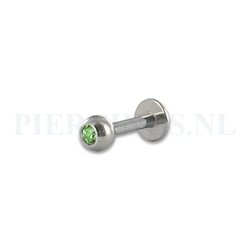 Labret 1.2 mm groen 8 mm