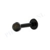 Labret zwart 1.6 mm bal