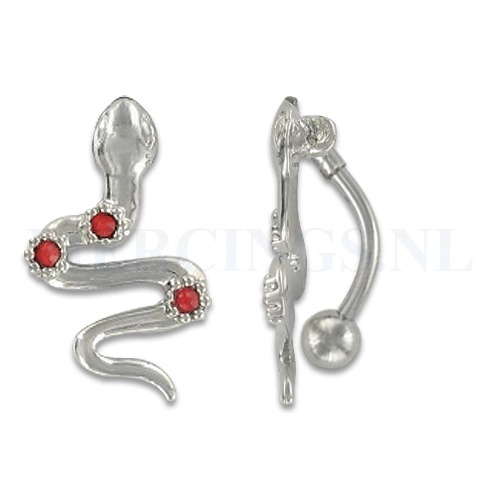 Navelpiercing reverse hagedis