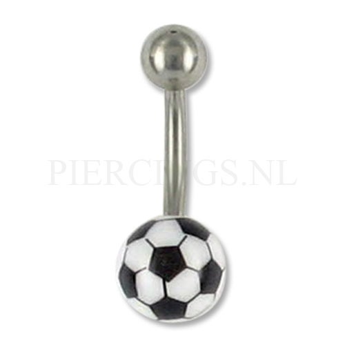 Navelpiercing voetbal