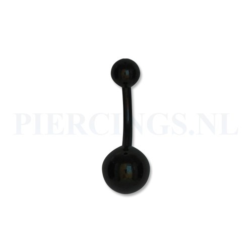 Navelpiercing zwart