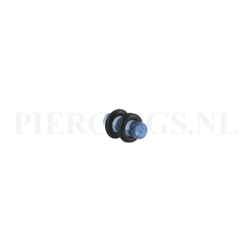 Plug acryl blauw 4 mm 4 mm