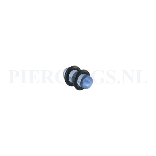 Plug acryl blauw 5 mm 5 mm
