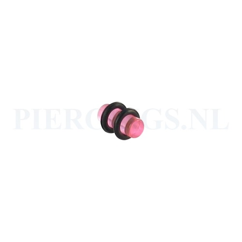 Plug acryl roze 5 mm 5 mm