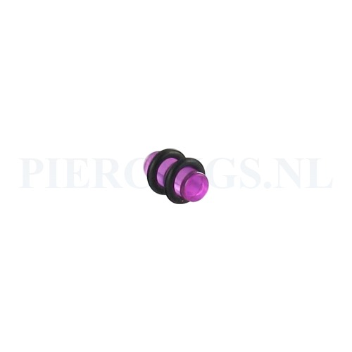 Plug acryl violet 5 mm 5 mm