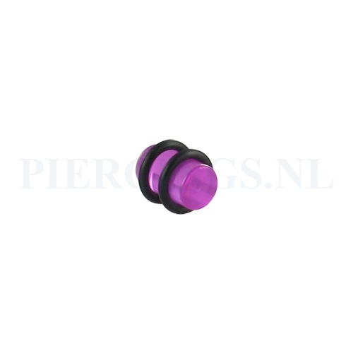 Plug acryl violet 8 mm 8 mm