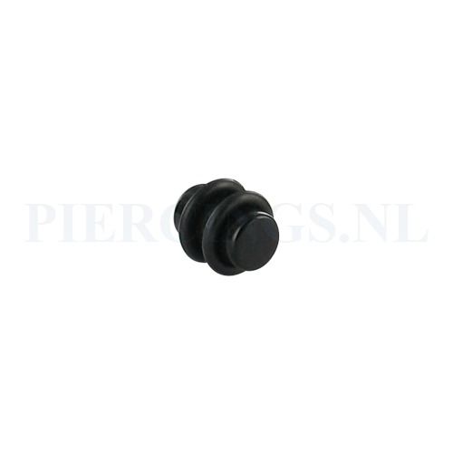 Plug acryl zwart 8 mm 8 mm