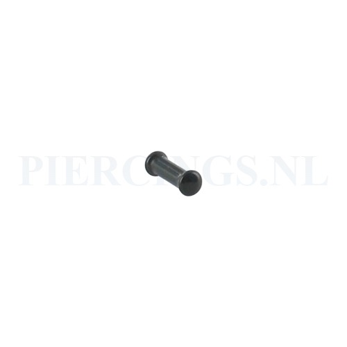 Plug glas zwart 3 mm 3 mm