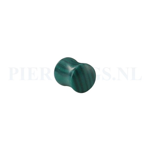 Plug groen agaat 10 mm 10 mm