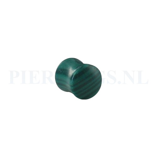 Plug groen agaat 12 mm 12 mm