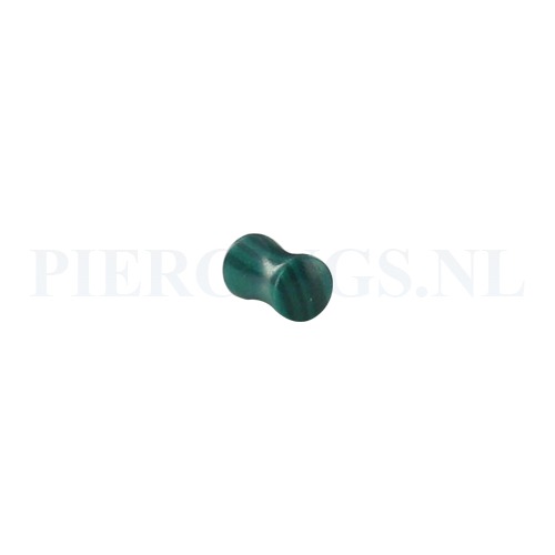 Plug groen agaat 6 mm 6 mm
