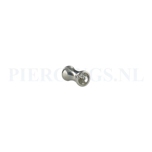Plug met kristal 4 mm 4 mm