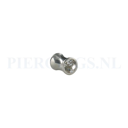 Plug met kristal 6 mm 6 mm
