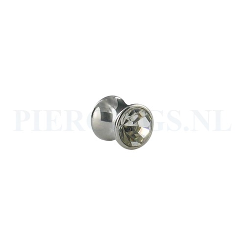 Plug met kristal 9 mm 9 mm