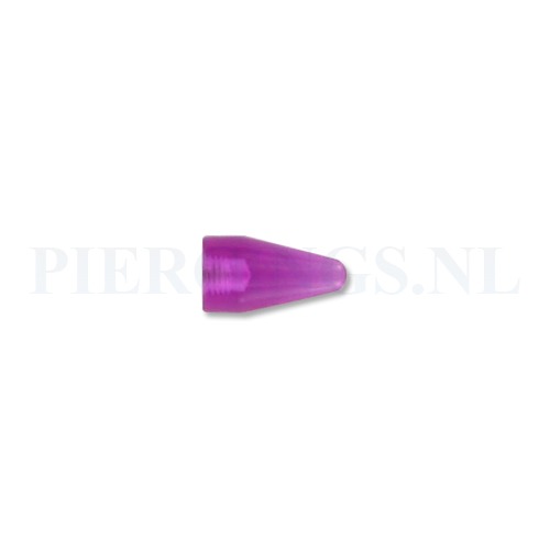 Spike 1.6 mm acryl paars groot