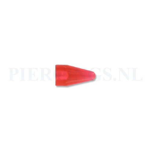 Spike 1.6 mm acryl rood groot