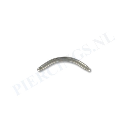 Staafje banana titanium 1.2 mm 6 mm