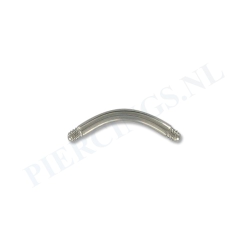 Staafje banana titanium 1.6 mm 10 mm