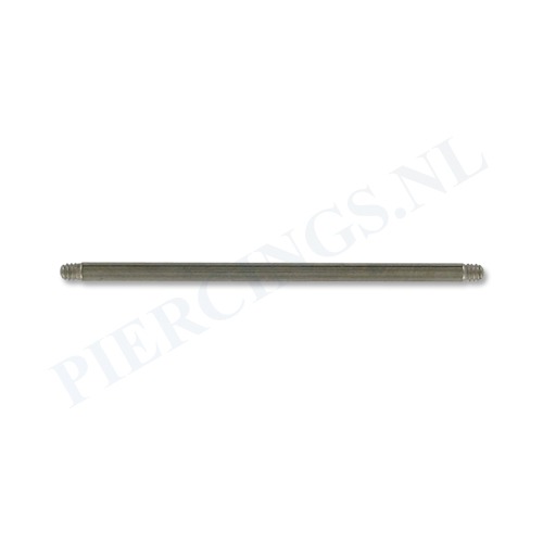 Staafje barbell titanium 1.6 mm 26 - 38 mm 26 mm