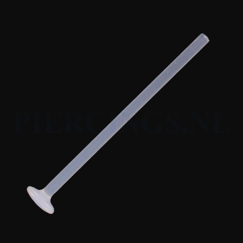 Staafje labret flexibel 1.6 mm wit