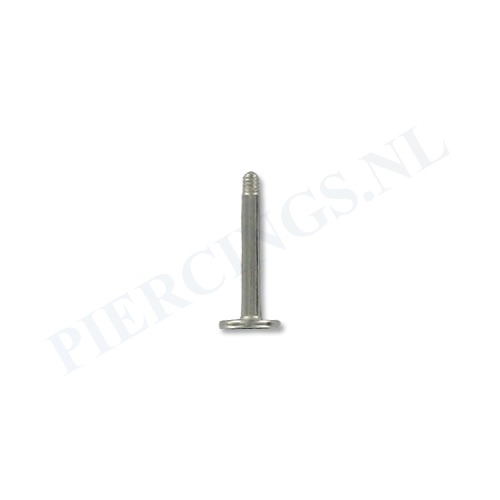 Staafje labret titanium 1.2 mm 6 mm