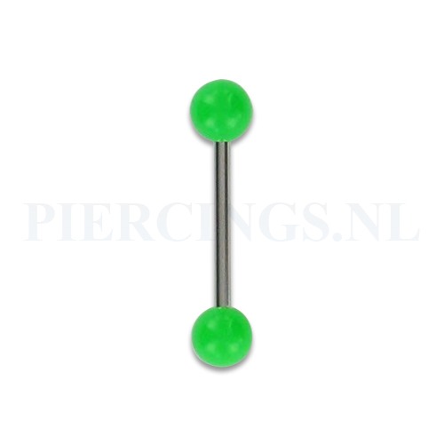 Tongpiercing acryl groen