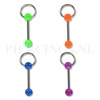 Tongpiercing acryl met ringetje