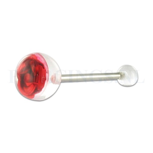 Tongpiercing acryl roos